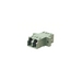 LC Duplex Adapter Blue with Flange