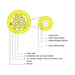 FO Breakout cable 8E9/125µ G.652.D LSOH 2,0mm
